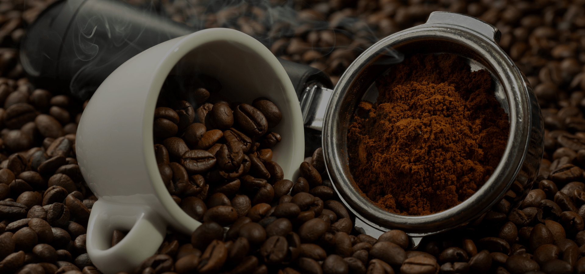 Background image of coffee beans