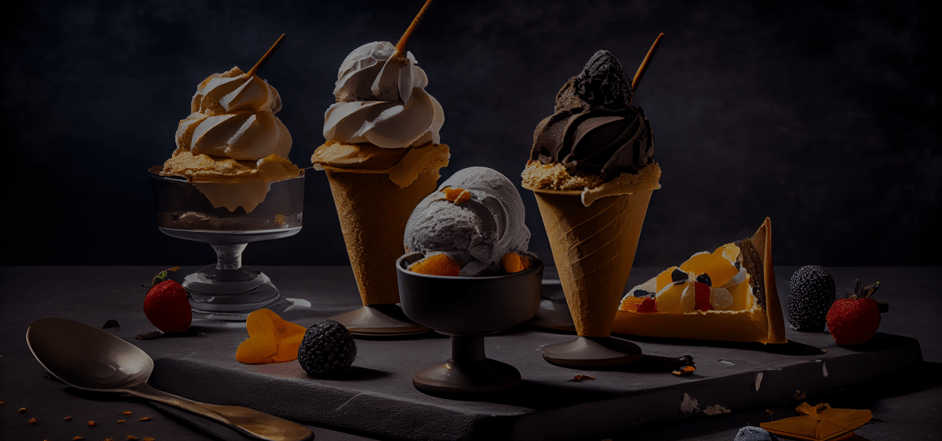 Background image of ice cream